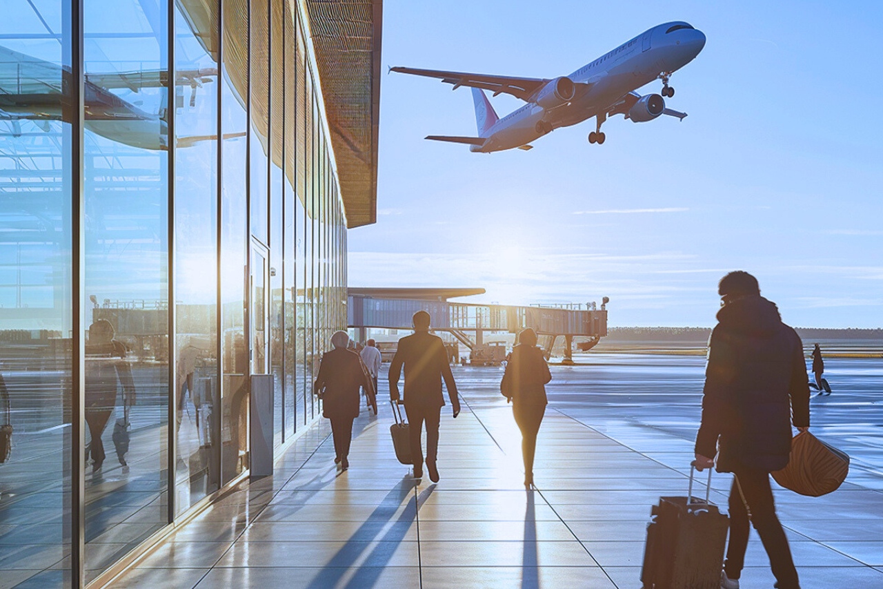 airport and plane