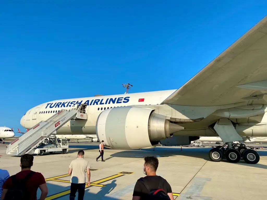 Boarding Turkish Airlines