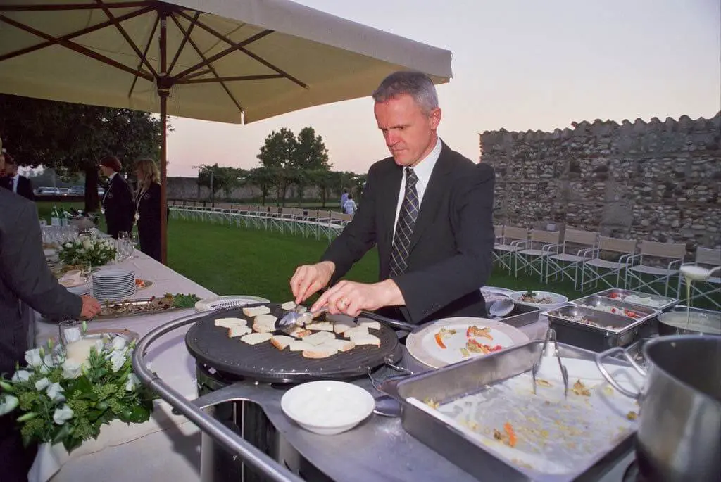 Private restaurant just outside a castle