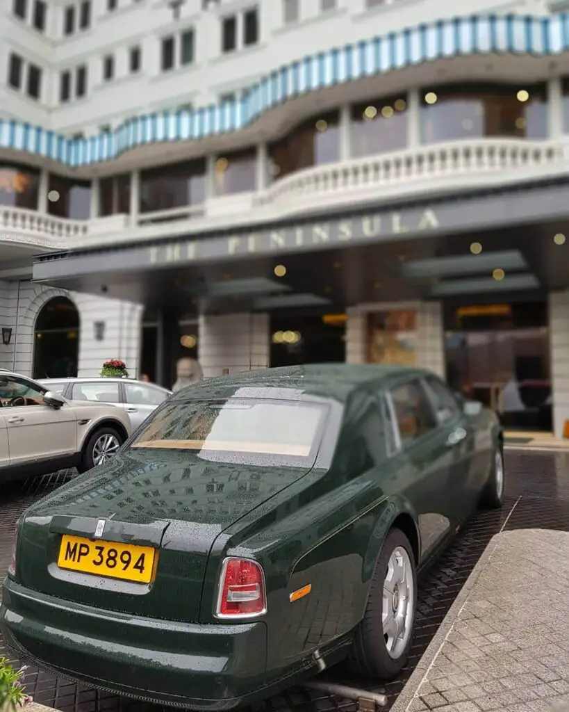 Rolls-Royce outside the hotel