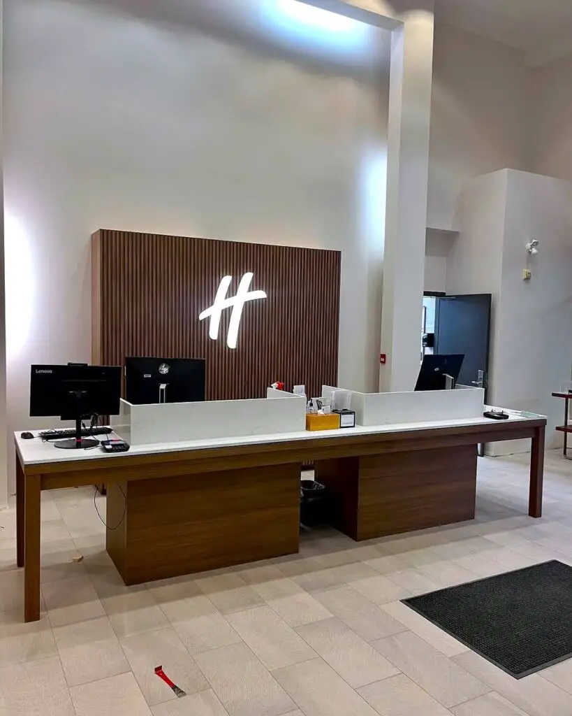 Hotel front desk